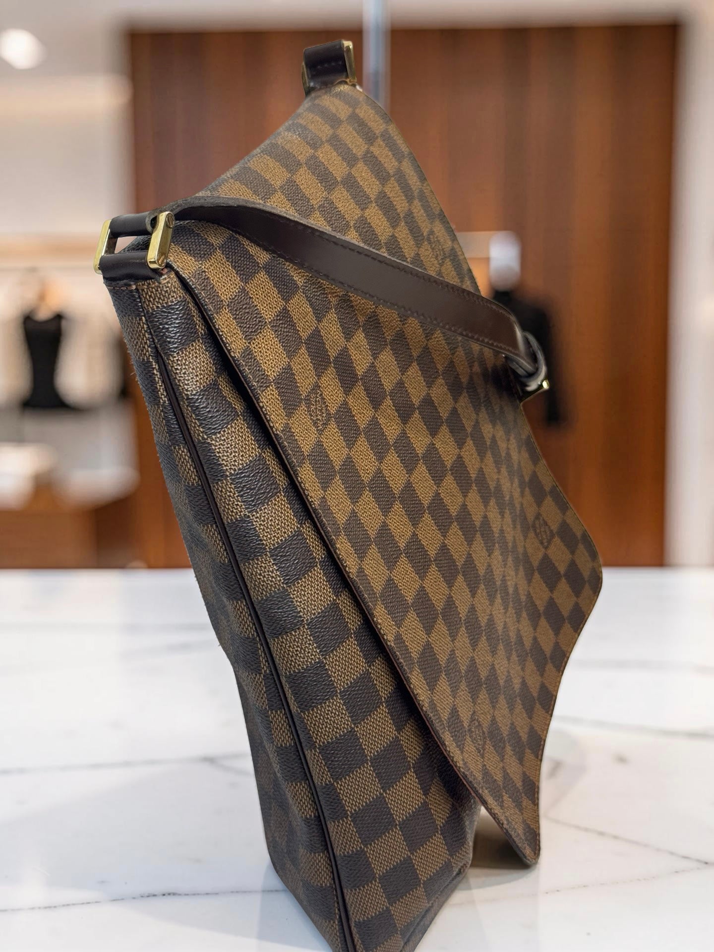 Louis Vuitton Musette — Damier Ebene Crossbody