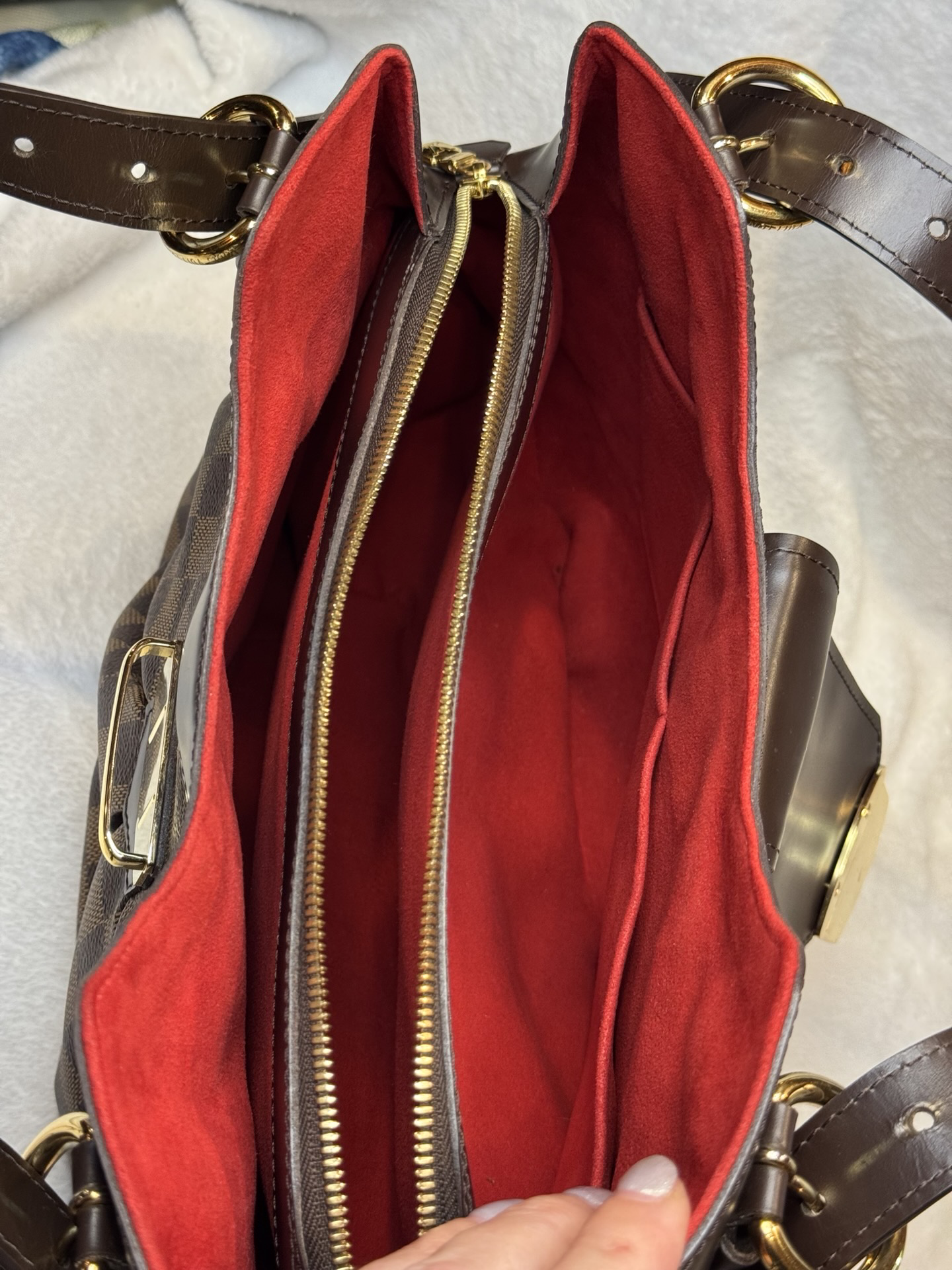 Louis Vuitton Sistina GM — Damier Ebene Shoulder Bag