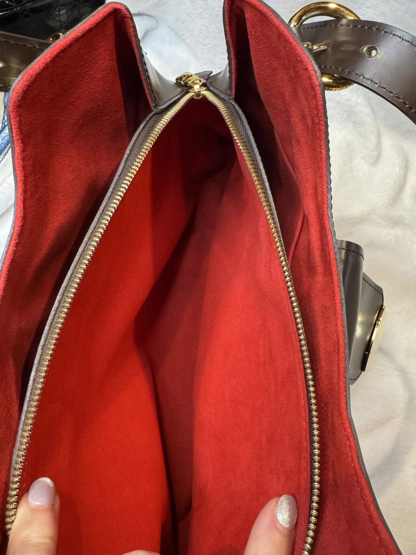 Louis Vuitton Sistina GM — Damier Ebene Shoulder Bag