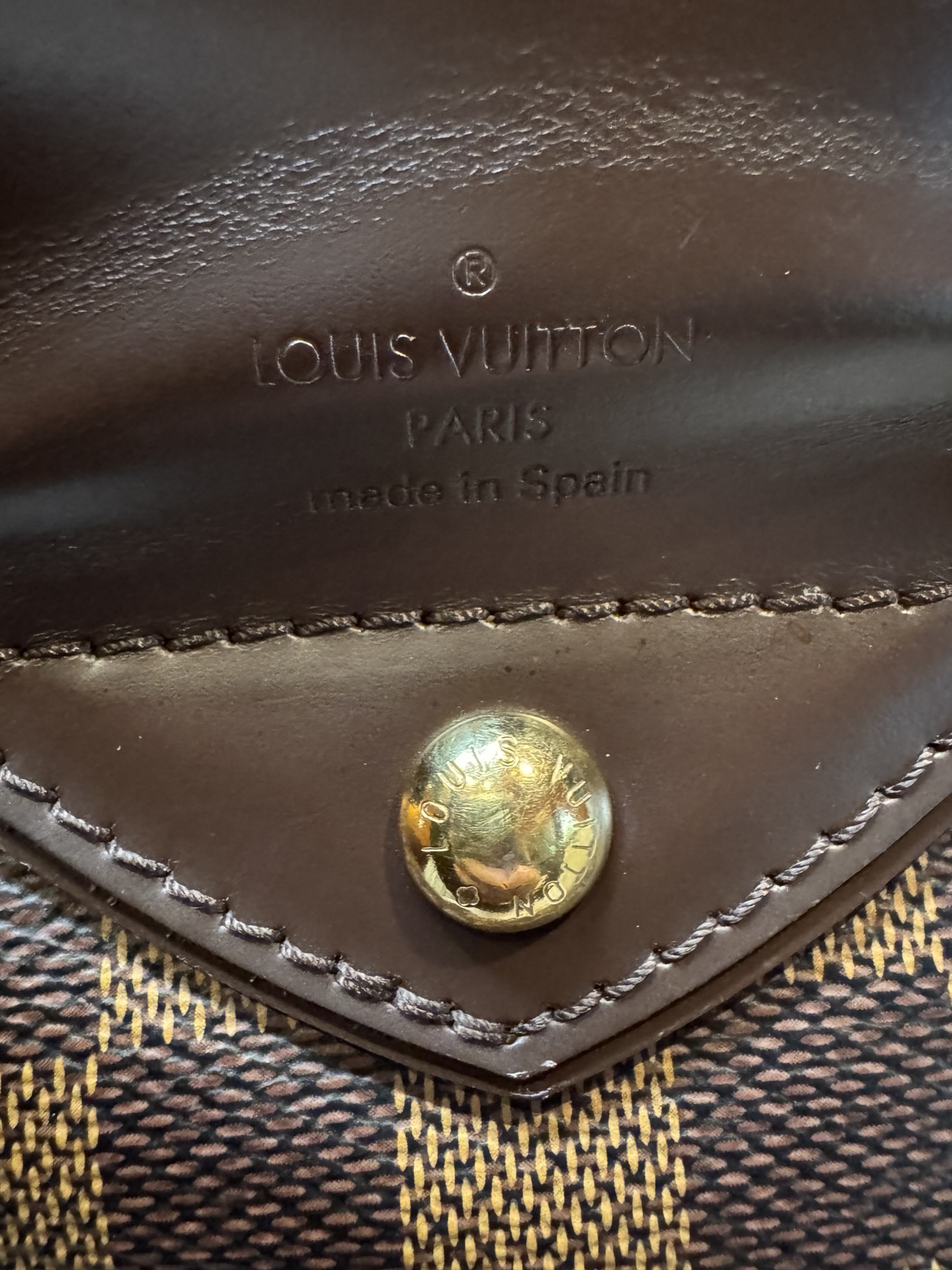 Louis Vuitton Sistina GM — Damier Ebene Shoulder Bag