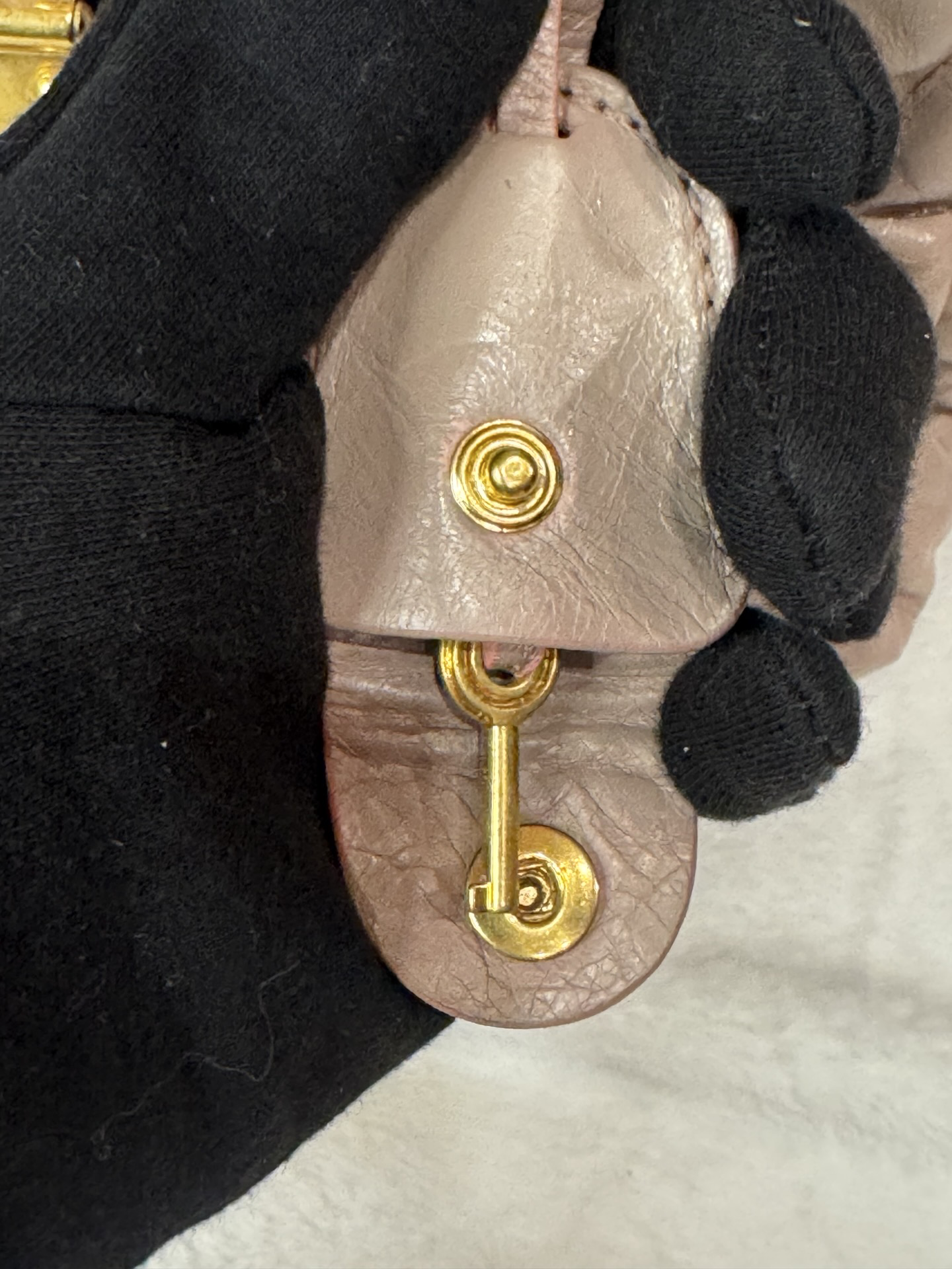 Miu Miu Matelassé Lux Satchel — Cammeo, Braided Handles