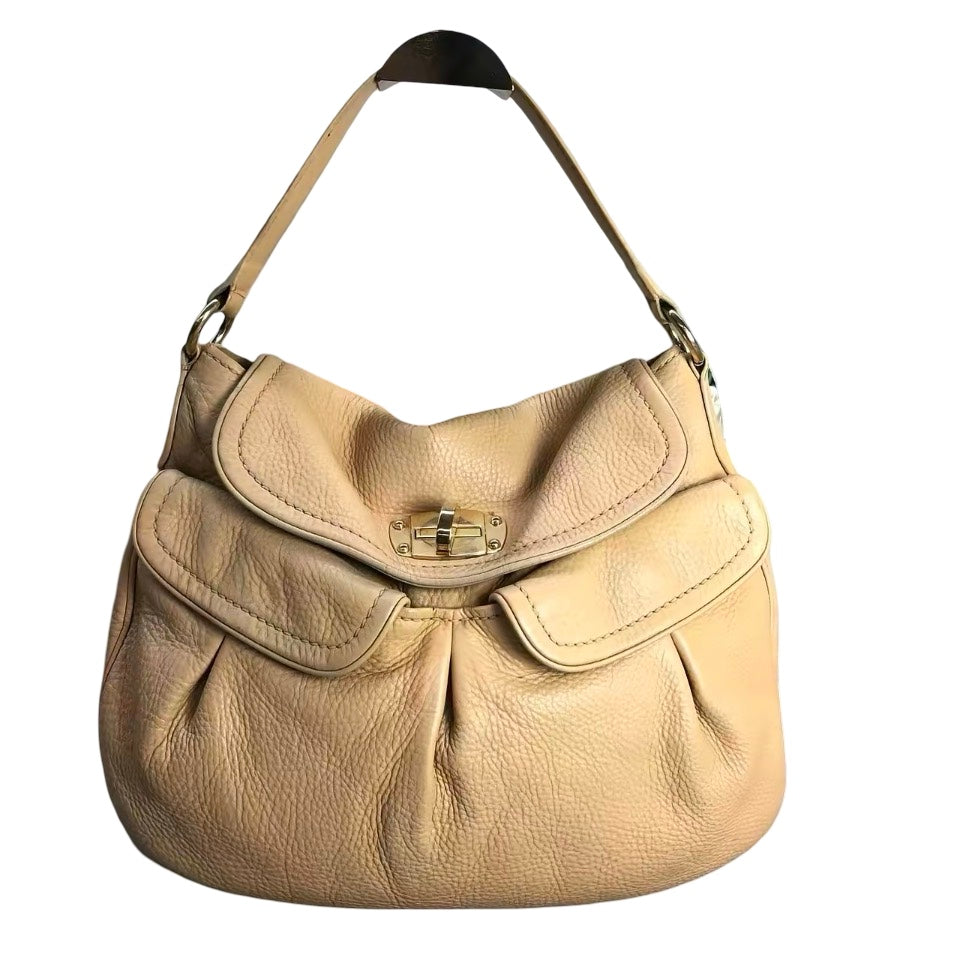 Miu Miu Vintage Tan Leather Hobo Bag