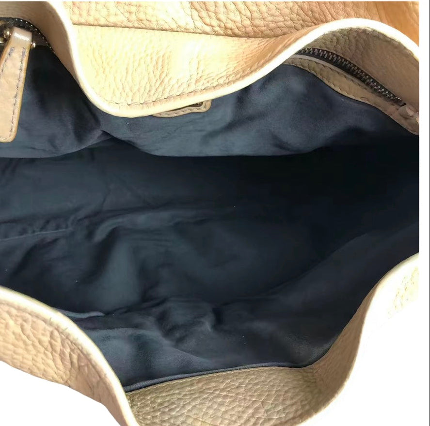 Miu Miu Vintage Tan Leather Hobo Bag