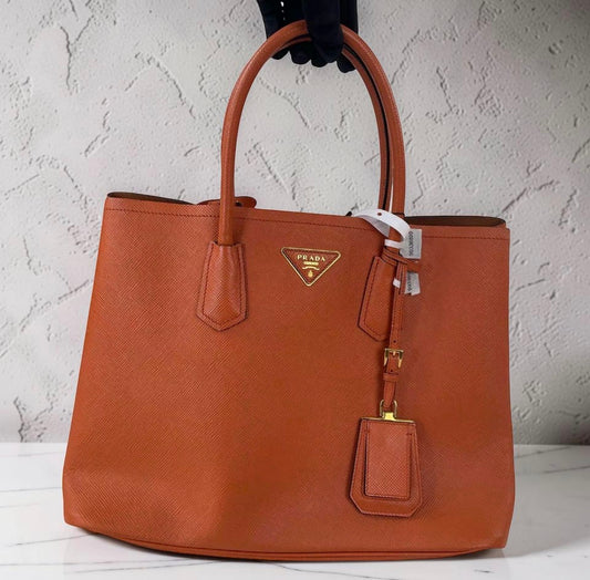 Prada Saffiano Cuir Double Tote