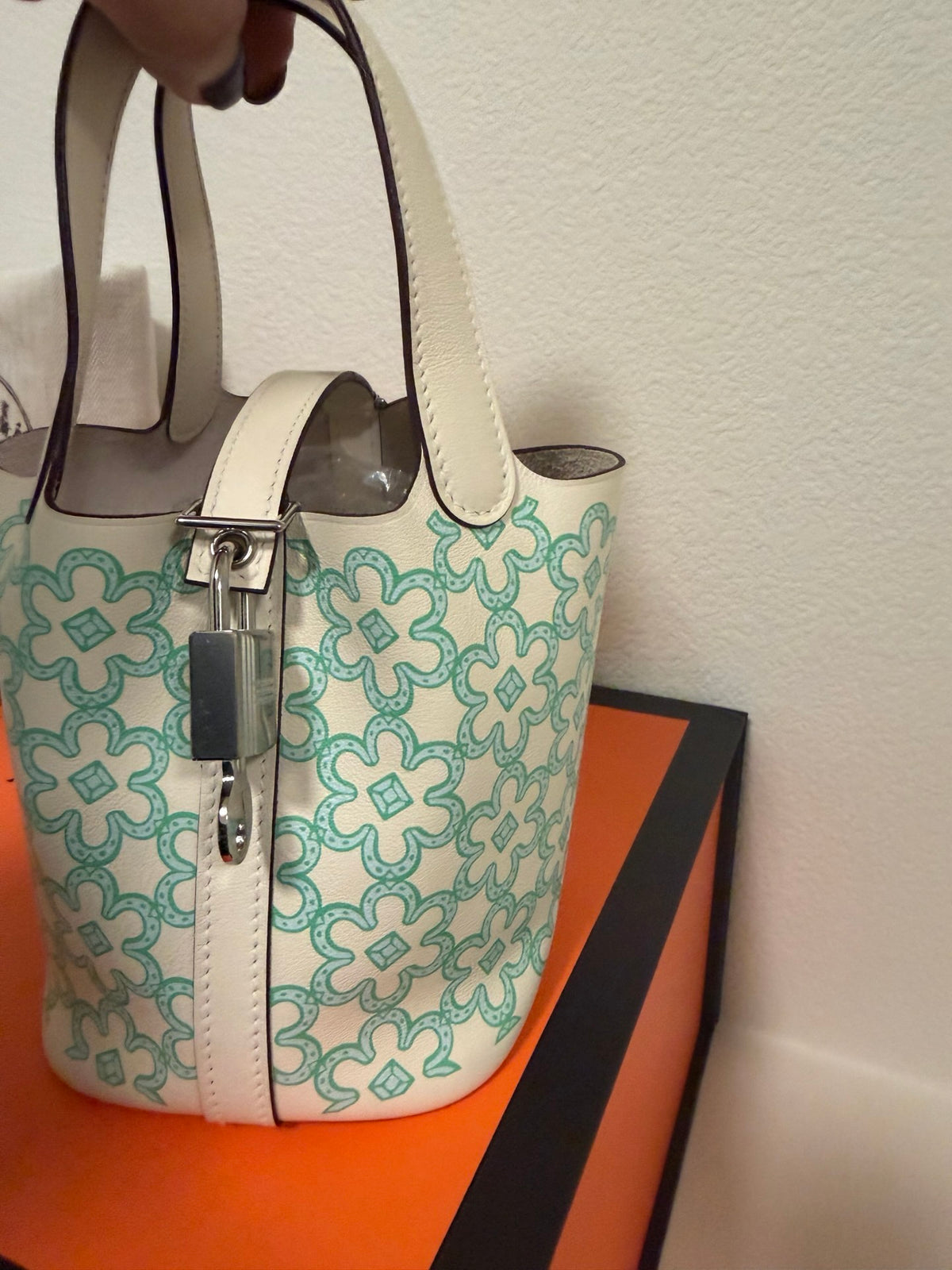 Hermès Picotin Lock 14 Micro, Lucky Daisy in Nata Swift