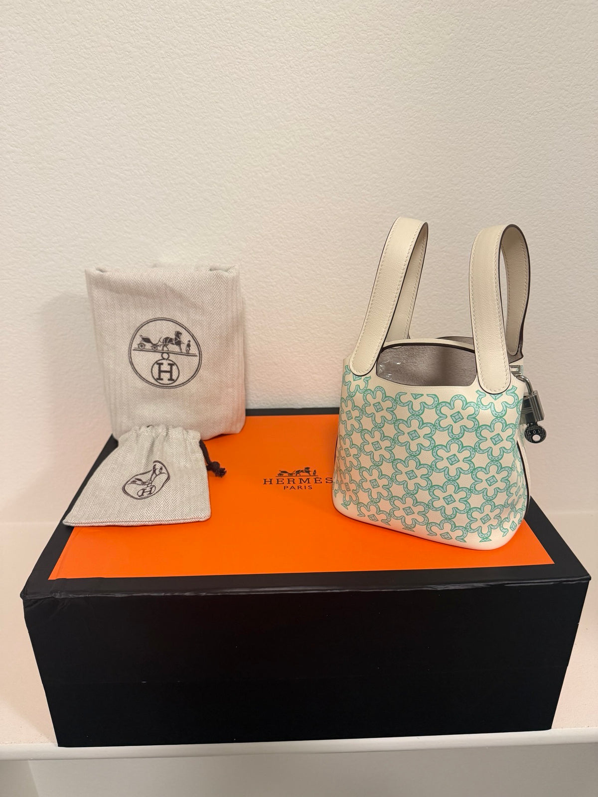Hermès Picotin Lock 14 Micro, Lucky Daisy in Nata Swift